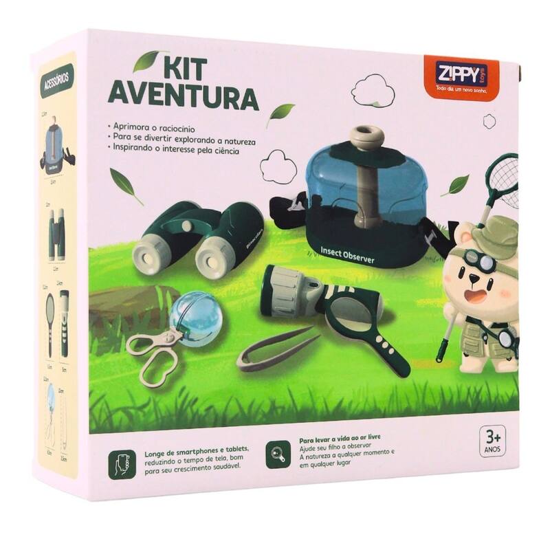 Kit Aventura Infantil Explorando a Natureza 6 Peças 10334 - Zippy